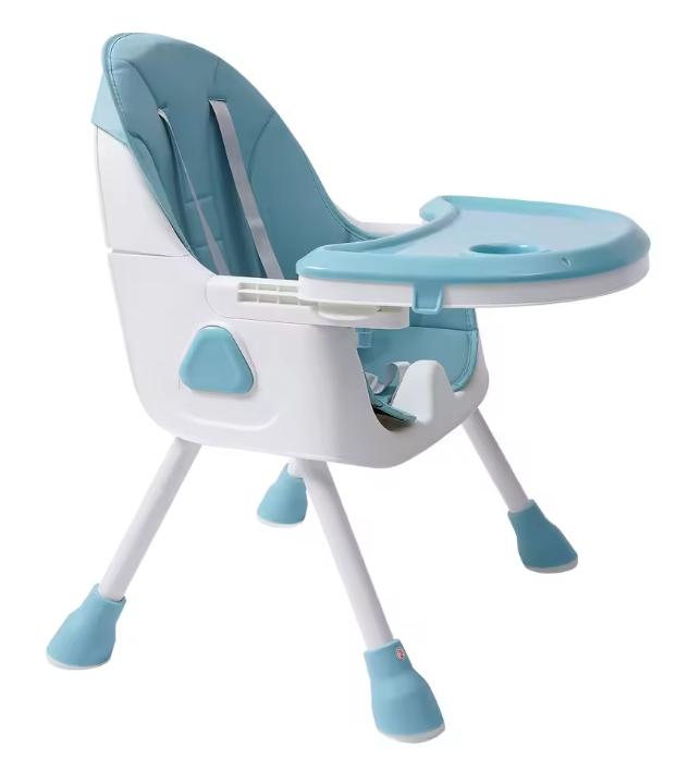 2-in-1 Kinderstoel voor Baby & Peuter – Met Voetsteun en Dienblad