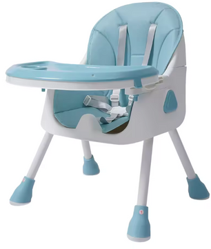 2-in-1 Kinderstoel voor Baby & Peuter – Met Voetsteun en Dienblad