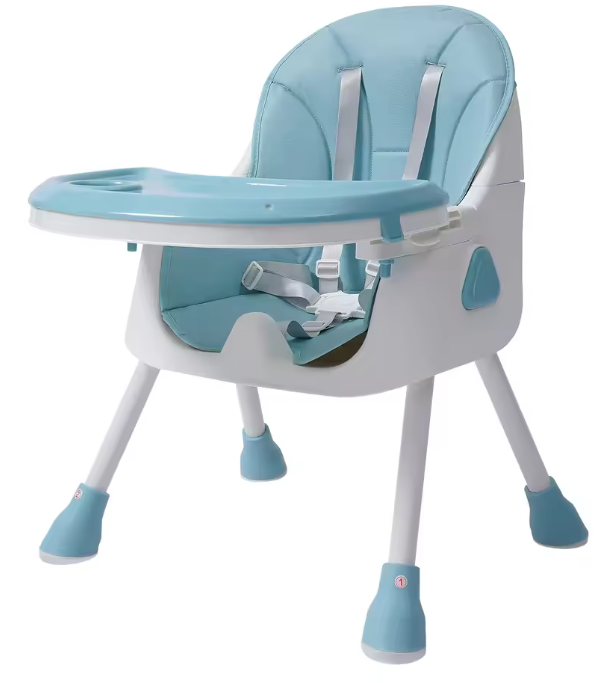2-in-1 Kinderstoel voor Baby & Peuter – Met Voetsteun en Dienblad