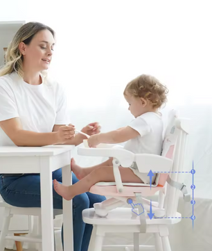 Opvouwbare Draagbare Kinderstoel – Lichtgewicht Stoelverhoger voor Baby en Peuter