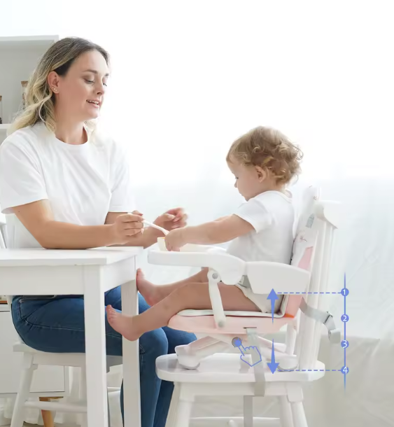 Opvouwbare Draagbare Kinderstoel – Lichtgewicht Stoelverhoger voor Baby en Peuter