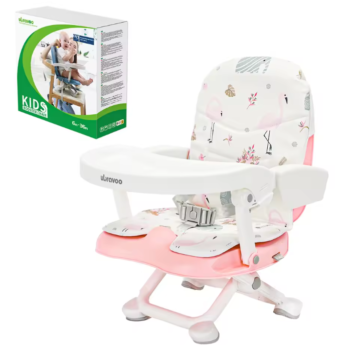Opvouwbare Draagbare Kinderstoel – Lichtgewicht Stoelverhoger voor Baby en Peuter