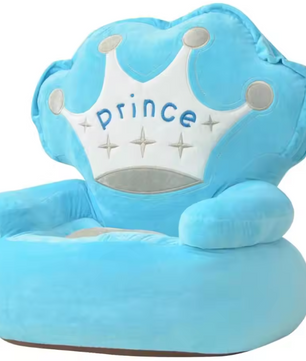 Blauwe Pluche Kinderfauteuil – Zachte Kinderzit voor Speel- en Kinderkamer