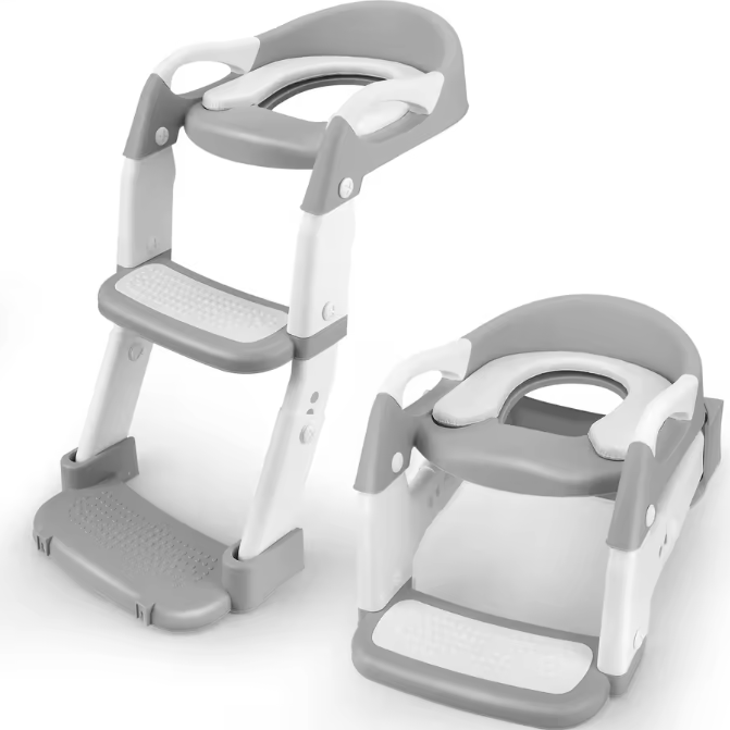 3-in-1 Kindertoiletbril met Trap – Veilig en Comfortabel voor Toilettraining