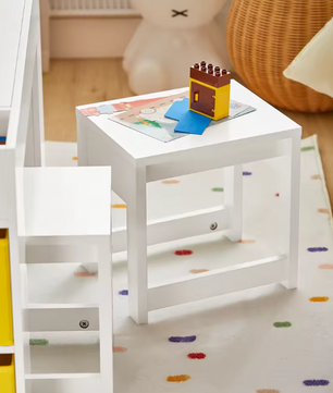 Kindertafel met 2 Stoelen en Opbergruimte – Multifunctionele Kinderzitgroep