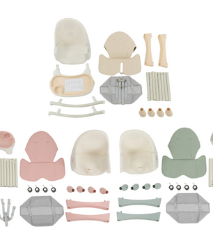 Opvouwbare Baby Kinderstoel met Wielen – Verstelbaar, Dubbele Eettray en 5-Punts Gordel