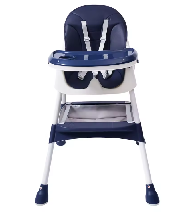 2-in-1 Opvouwbare Baby Kinderstoel – Verstelbaar met Dubbele Eettray