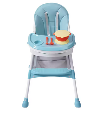 2-in-1 Baby Kinderstoel – Veilig, Verstelbaar met Voetensteun en Eettray
