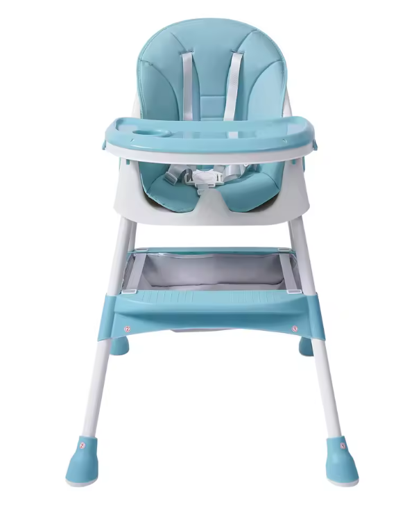2-in-1 Baby Kinderstoel – Veilig, Verstelbaar met Voetensteun en Eettray