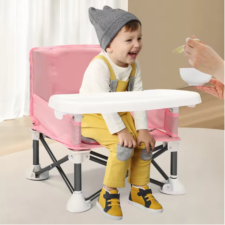Draagbare Baby Boosterstoel – Opvouwbare Reisstoel met Eettray en Draagtas