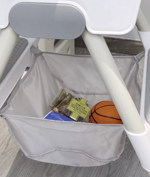 2-in-1 Baby Kinderstoel – Met Voetensteun, Dubbele Eettray en Eenvoudig Schoon te Maken