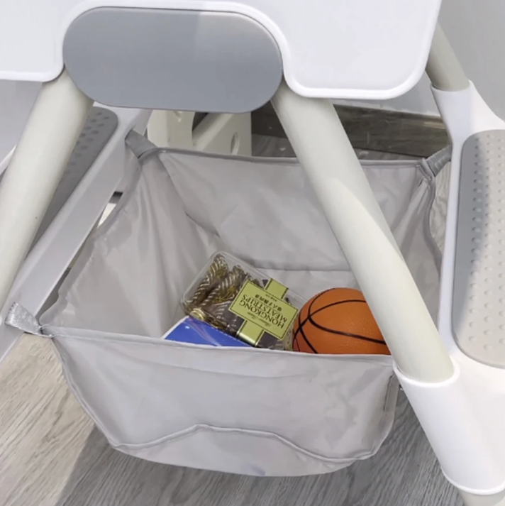 2-in-1 Baby Kinderstoel – Met Voetensteun, Dubbele Eettray en Eenvoudig Schoon te Maken