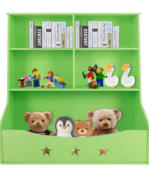3-Laags Kinderboekenkast met Opbergorganisator – Vloerstaand