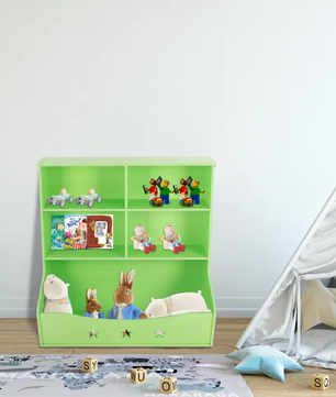 3-Laags Kinderboekenkast met Opbergorganisator – Vloerstaand