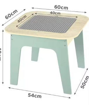 Activiteitentafel met 2 Stoelen en Opbergruimte – 4-in-1 Speel- en Leerset