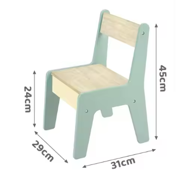 Activiteitentafel met 2 Stoelen en Opbergruimte – 4-in-1 Speel- en Leerset