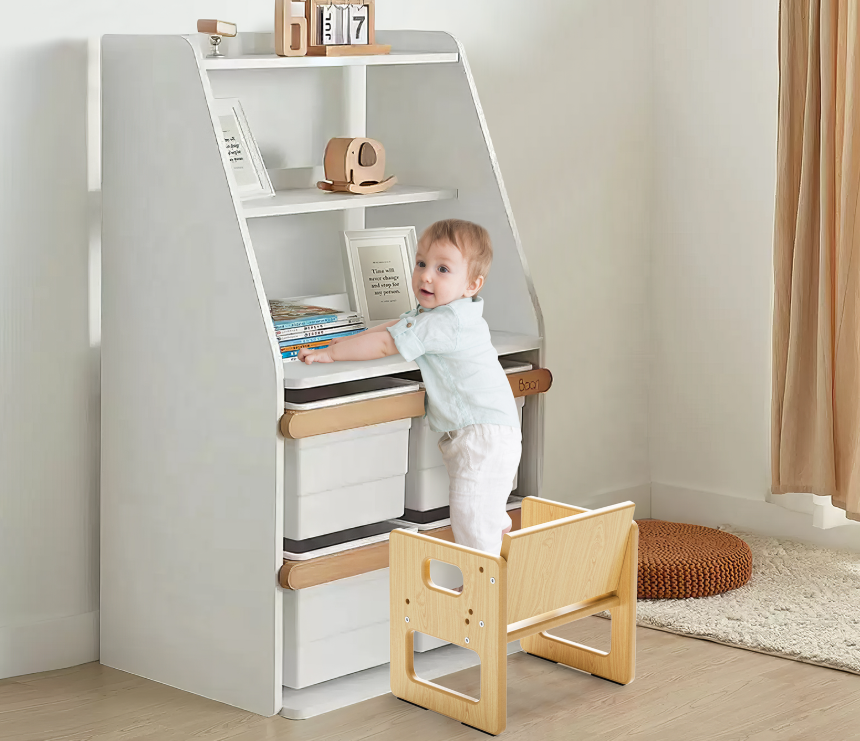 Houten Kinderbureau met Stoel – Studietafel en Speelmeubel voor Kinderen