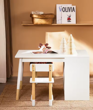 Kindertafel met 2 Stoelen en Opbergruimte – Multifunctionele Activiteitentafel