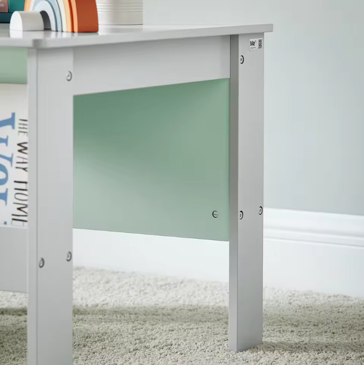 Kindertafel met Stoelen – Kinderzitgroep met Opbergplank, Stevig en Comfortabel