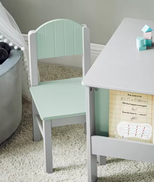 Kindertafel met Stoelen – Kinderzitgroep met Opbergplank, Stevig en Comfortabel