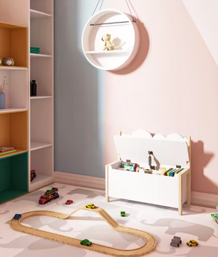 Kinderbank met Rugleuning en Opbergruimte – Zitbank en Speelgoeddoos