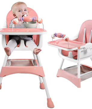 Kinderstoel met Afneembaar Eetblad – Draagbare Eet- en Speelstoel