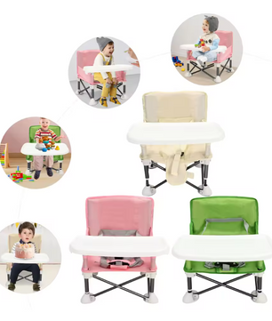Opvouwbare Baby Boosterstoel – Draagbare Kinderstoel voor Thuis en Onderweg (0–2 jaar)
