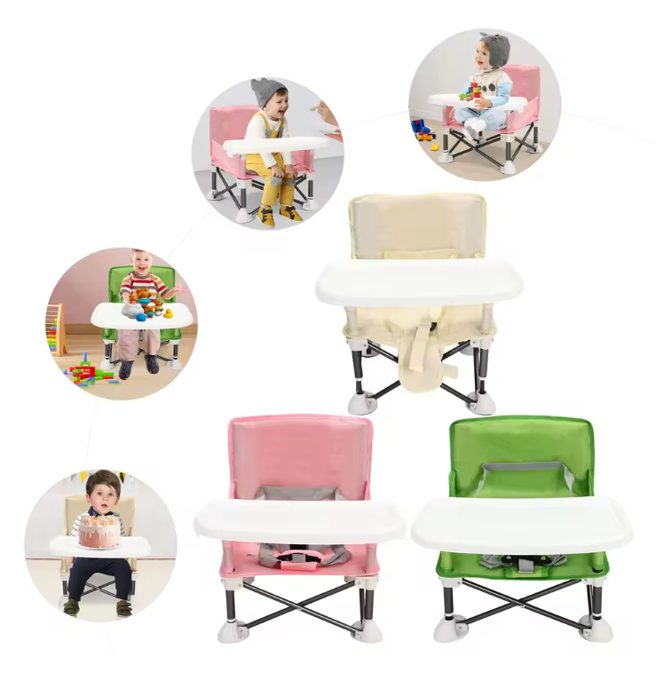Opvouwbare Baby Boosterstoel – Draagbare Kinderstoel voor Thuis en Onderweg (0–2 jaar)