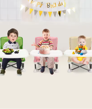 Opvouwbare Baby Boosterstoel – Draagbare Kinderstoel voor Thuis en Onderweg (0–2 jaar)