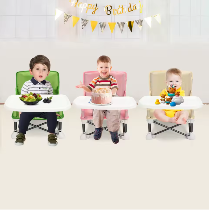 Opvouwbare Baby Boosterstoel – Draagbare Kinderstoel voor Thuis en Onderweg (0–2 jaar)