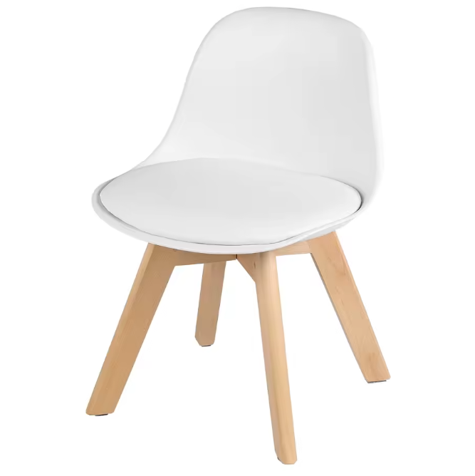 Kinderstoel met Rugleuning en Houten Poten – Comfortabel en Stevig voor Kinderkamer