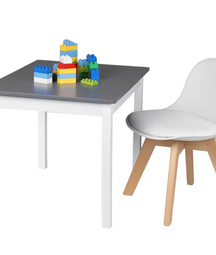 Kinderstoel met Rugleuning en Houten Poten – Comfortabel en Stevig voor Kinderkamer