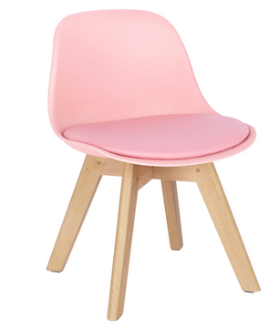 Kinderstoel met Rugleuning en Houten Poten – Comfortabel en Stevig voor Kinderkamer