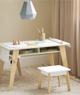 Kinder Tafel met 2 Stoelen en Opbergruimte – Creatieve Speel- en Leerset