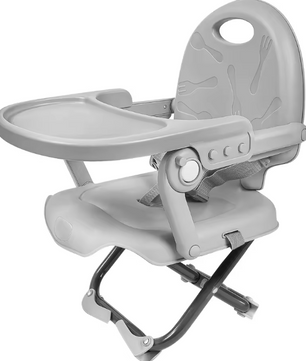 Opvouwbare Baby Zitverhoger met Afneembaar Dienblad – Compact en Draagbaar