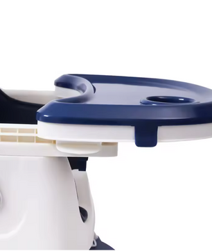 2-in-1 Verstelbare Baby Kinderstoel met Dubbel Dienblad en Voetsteun