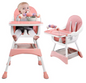 Draagbare Baby Kinderstoel met Dubbel Dienblad en Speelrek