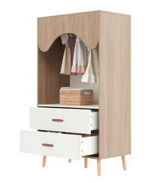 Moderne Kindergarderobe met Kledingstang en Lades – Open Kledingkast