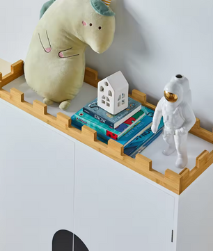 Kinderopbergkast met Deuren en Planken – Speelgoed- en Boekenkast