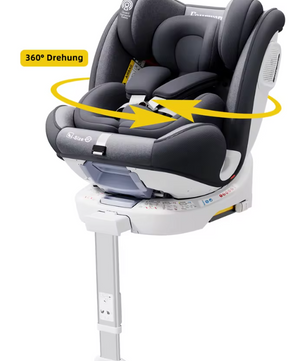 360° Draaibaar Kinderzitje met ISOFIX en Steunpoot – 40–150 cm