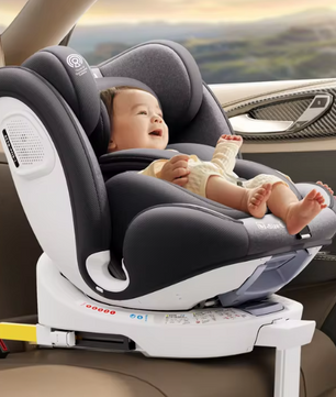 360° Draaibaar Kinderzitje met ISOFIX en Steunpoot – 40–150 cm