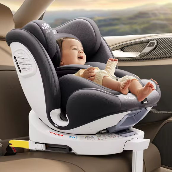 360° Draaibaar Kinderzitje met ISOFIX en Steunpoot – 40–150 cm