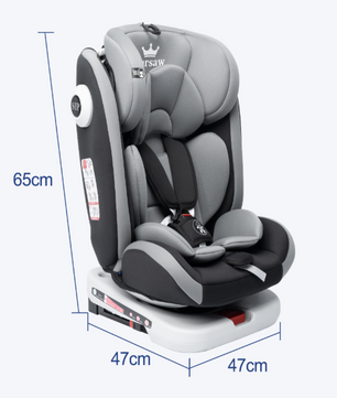 360° Draaibaar Kinderautostoeltje met ISOFIX en Top Tether – 9–36 kg