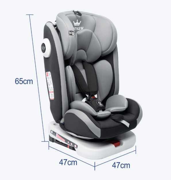 360° Draaibaar Kinderautostoeltje met ISOFIX en Top Tether – 9–36 kg