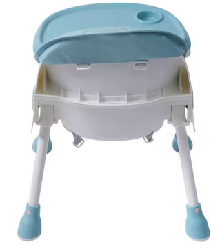 2-in-1 Verstelbare Baby Eetstoel met Dubbel Blad – Opvouwbaar en Veilig
