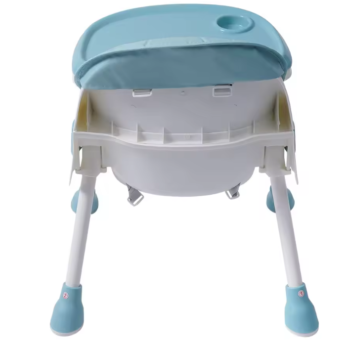 2-in-1 Verstelbare Baby Eetstoel met Dubbel Blad – Opvouwbaar en Veilig