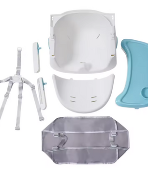 2-in-1 Verstelbare Baby Eetstoel met Dubbel Blad – Opvouwbaar en Veilig