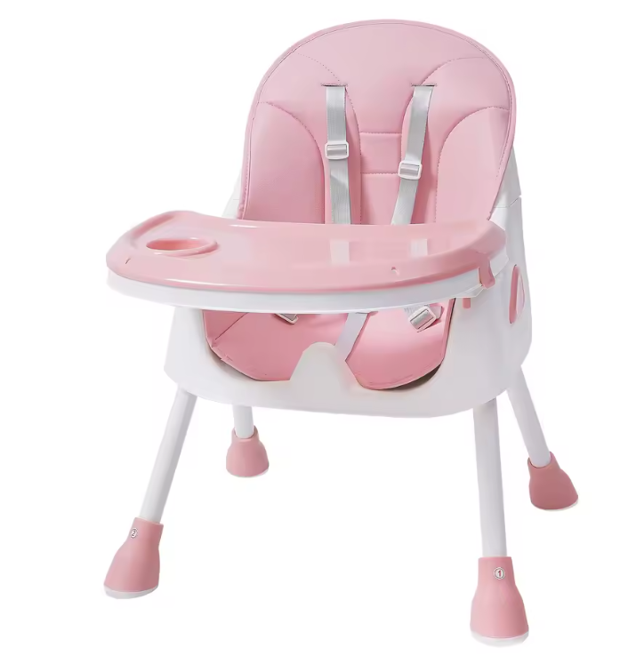 2-in-1 Baby Eetstoel met Voetsteun en Afneembaar Blad – Verstelbaar en Veilig