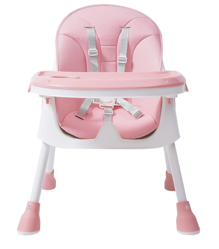 Baby Eetstoel met Bestekset en Verstelbare Hoogte – Veilig en Stevig