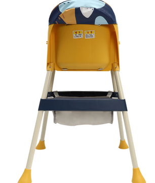 4-in-1 Opvouwbare Baby Eetstoel met Blad en Voetsteun – Voor Thuis en Onderweg